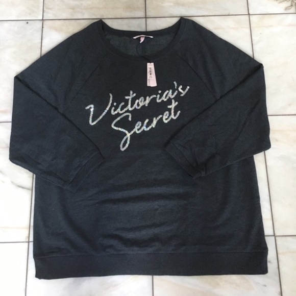 Victoria's Secret Tops - NWT Victoria's Secret Bling Sweatshirt Medium